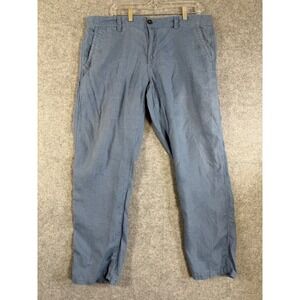 CANDA Linen Trousers Mens 38x30 Blue Excellent Straight Fit Lightweight‎